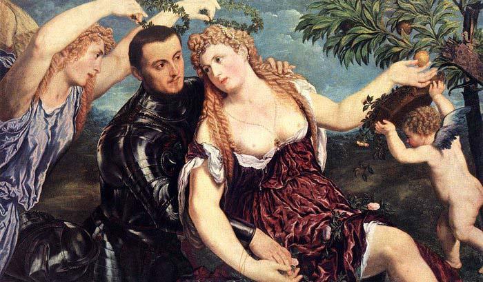 Paris Bordone Allegory with Lovers Germany oil painting art